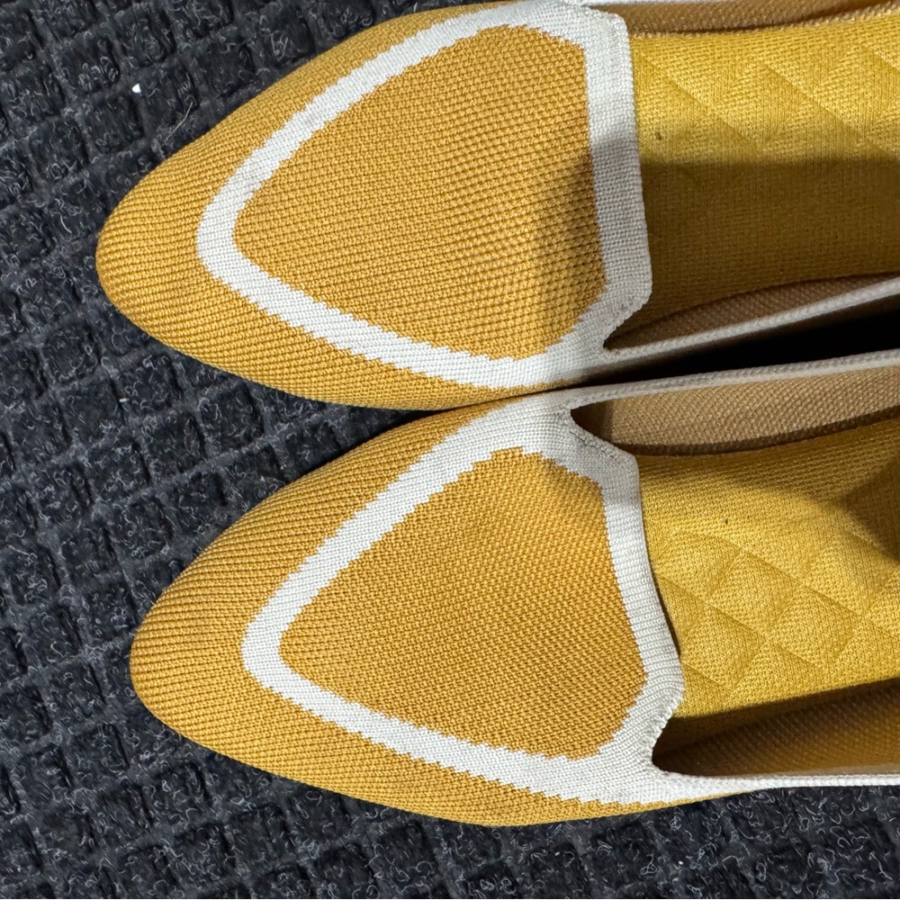 Birdies Women's Yellow Knit Loafers - Picture 2 of 2